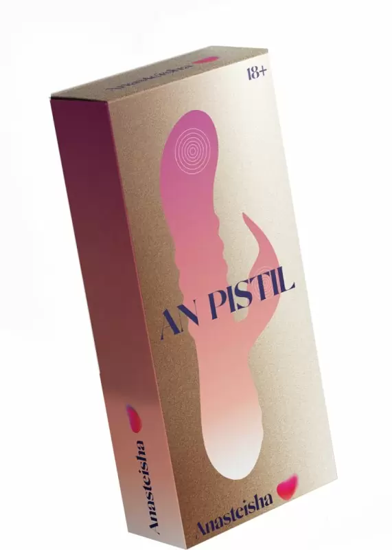 Уникальный вибратор-кролик Anasteisha AN Pistil, 20 см, 15 режимов, с функцией пенетрации, лиловый