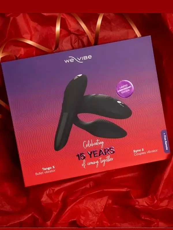 Набор вибраторов для пар We Vibe 15 Year Anniversary Collection: Tango X, черный + Sync 2, черный