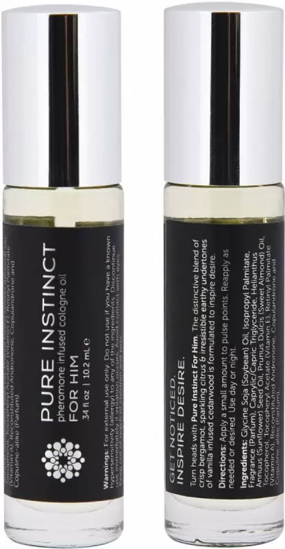 Парфюмерное масло PURE INSTINCT мужское 10,2 мл