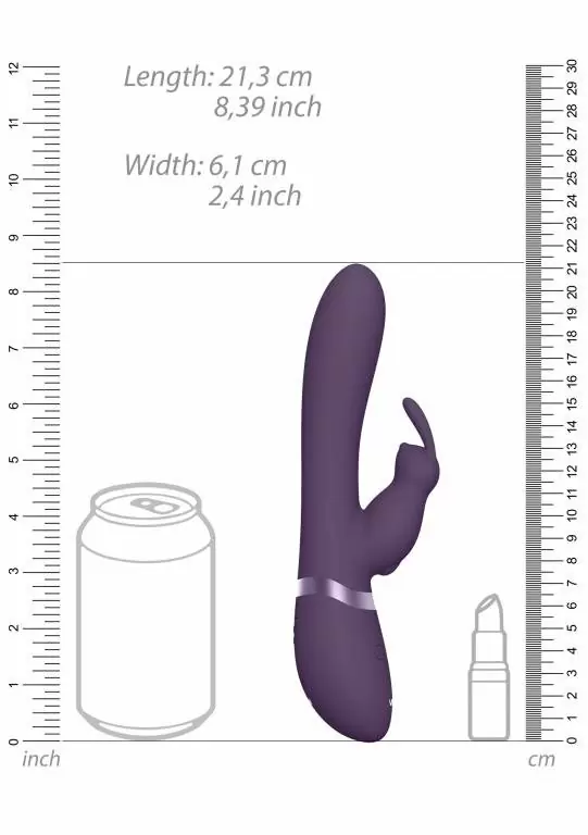 Инновационный вибратор-кролик Taka, с функцией нагнетания воздуха, 21,3 см, фиолетовый