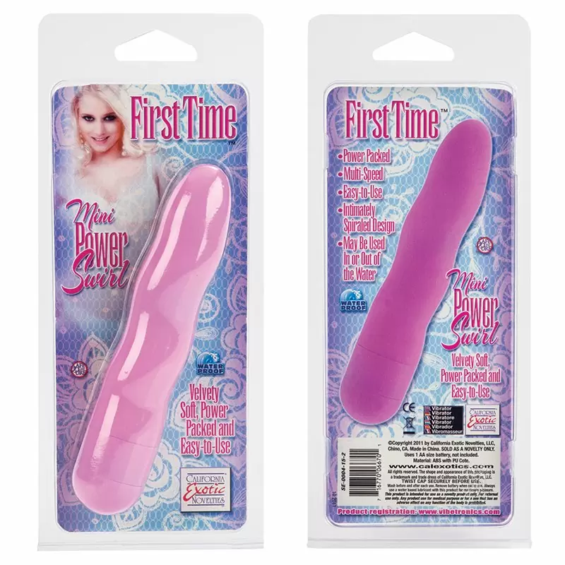 Вибромассажер First Time Mini Power Swirls – розовый