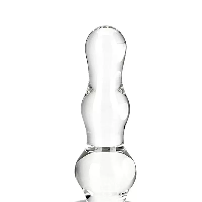Стеклянная елочка Glass Butt Plug – прозрачный