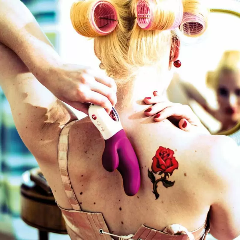 Инновационный вибратор-кролик Fun Factory Miss Bi, 17 см, силикон, пурпурный