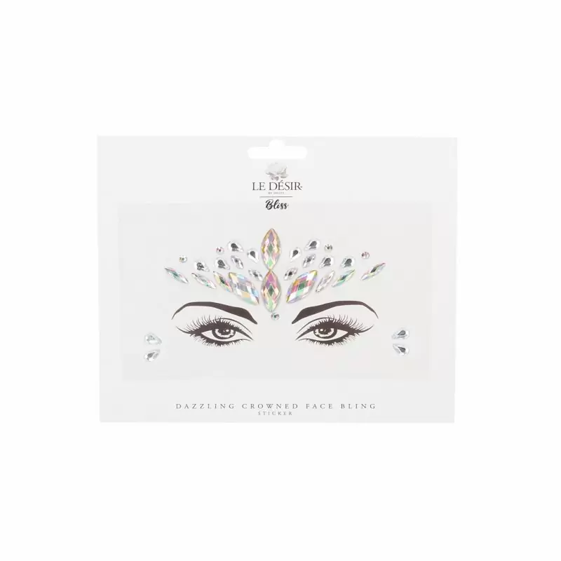 Стикер - наклейка Dazzling Crowned Face