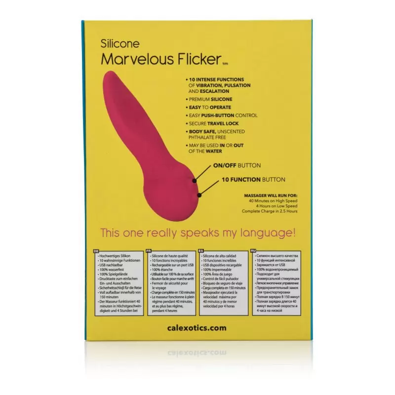 Мини вибромассажер Marvelous Flicker  – розовый 