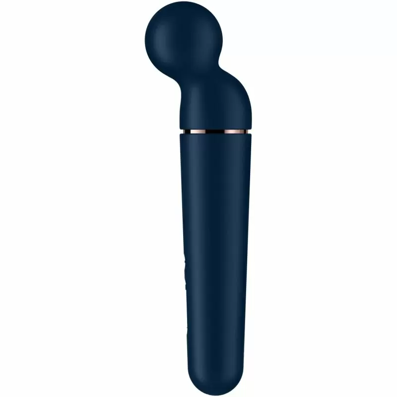 Элегантный вибратор Satisfyer Planet Wand-er, 22 см, силикон, синий