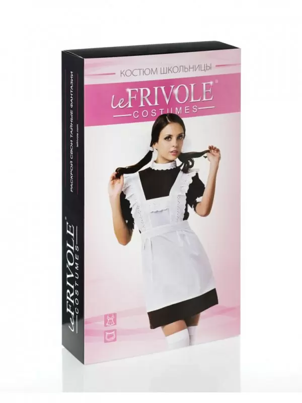 Игровой костюм Le Frivole Школьная форма CCCР – коричневый с белым, M/L