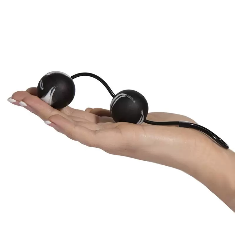 Вагинальные шарики Oscilating Duo Balls – черный