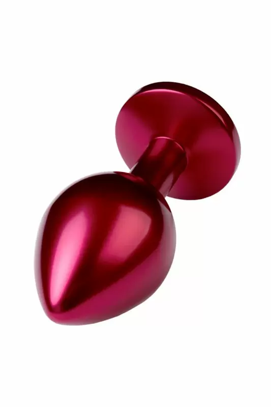 Маленькая металлическая анальная пробка TOYFA Metal с кристаллом - в ассортименте