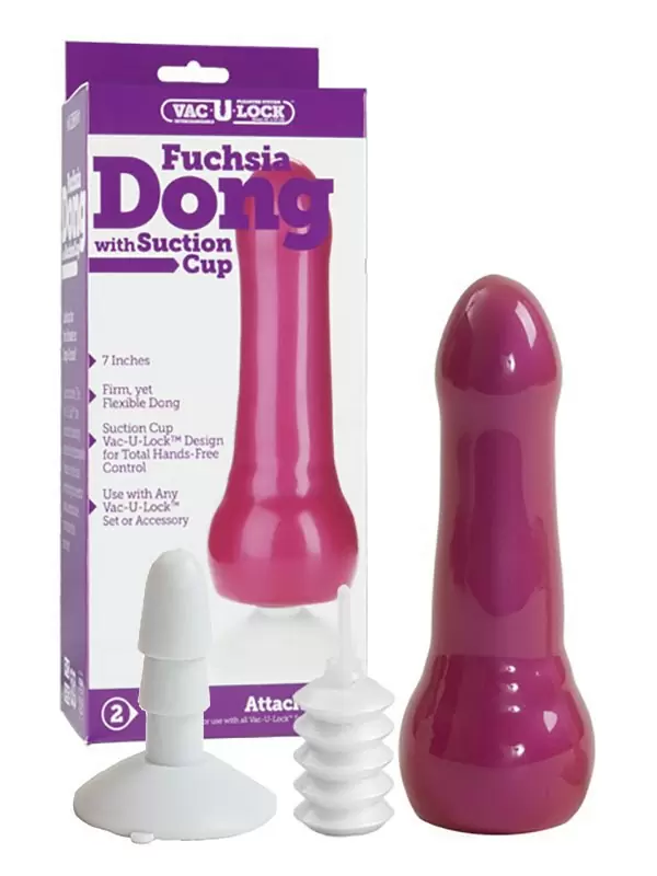 Оригинальный фаллоимитатор-насадка Fuchsia Dong для системы Harness 