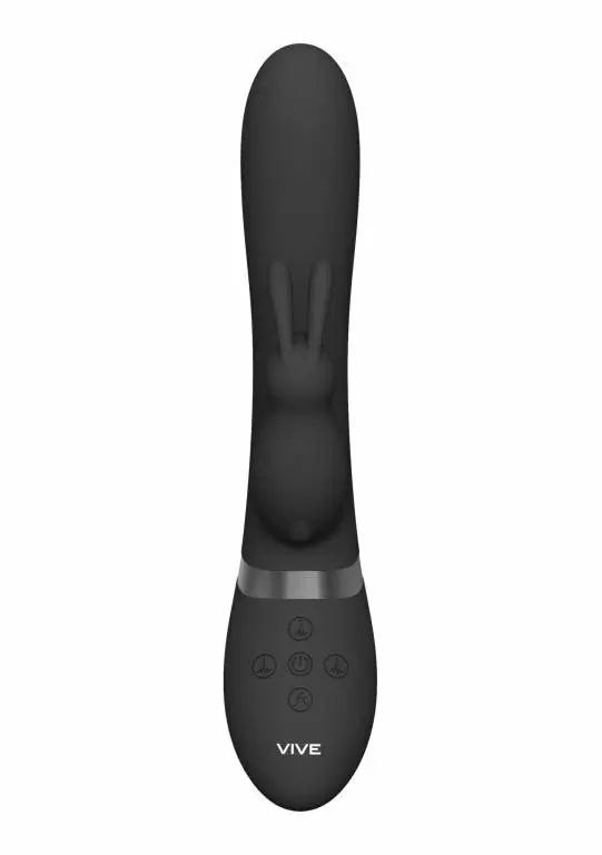 Инновационный вибратор-кролик Taka, с функцией нагнетания воздуха, 21,3 см, черный