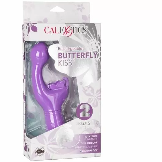 Вибромассажер Butterfly Kiss со стимулятором клитора