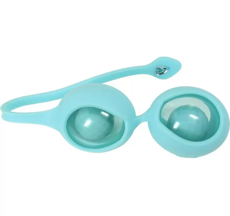 Набор сменных вагинальных шариков Ovo L1a с держателем – голубой