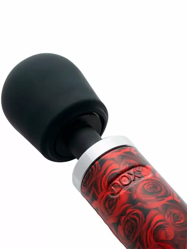 Мощный вибратор Doxy Die Cast, 37 см, силикон, принт 