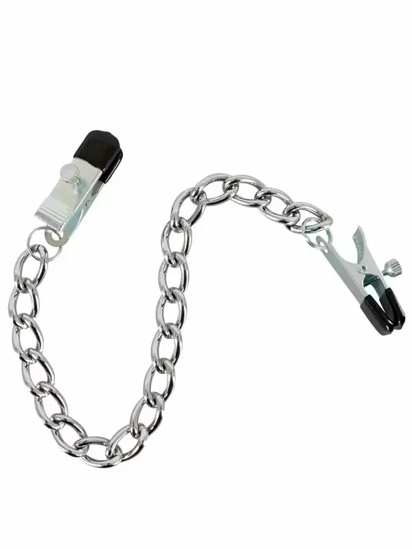 Элегантные зажимы на соски Orion Kette mit Klemmen, 43,5 см, металл, серебристый