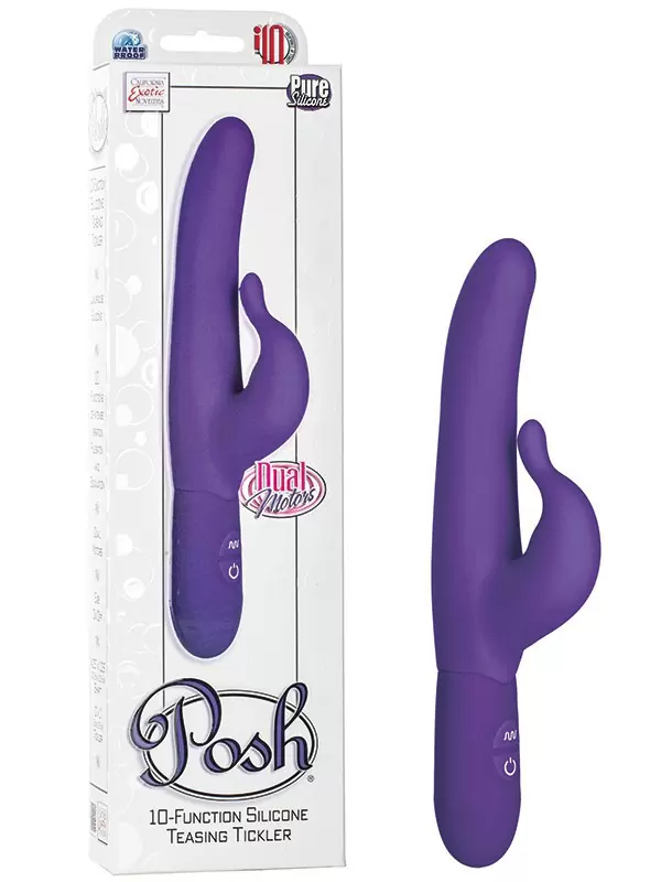 Вибромассажер 10-Function Teasing Tickler – фиолетовый	