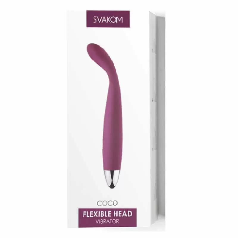 Гибкий классический вибратор с гладкой поверхностью Coco Violet от Svakom
