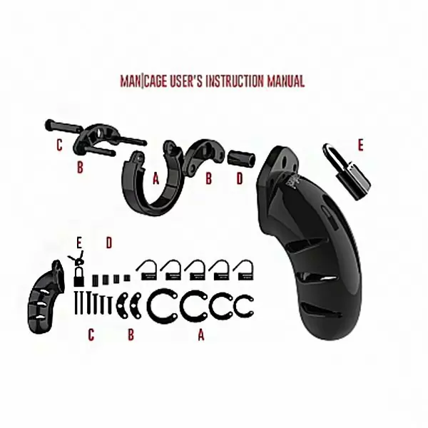 Насадка на пенис из пвх #03 Chastity 4.5 Inch Cock Cage Black