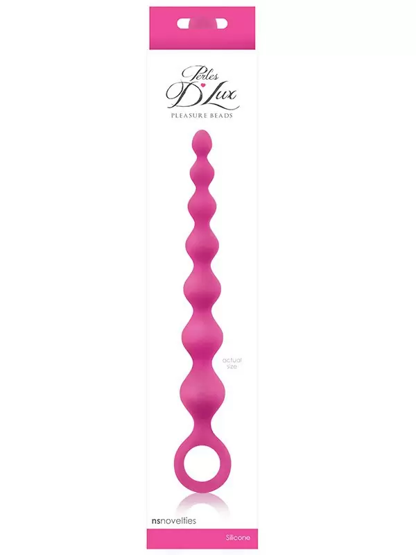 Анальная цепочка Perles D'Lux длинная – розовая	