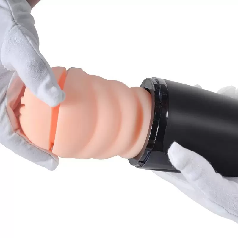 Перезаряжаемый маструбатор вагина RF в тубе - телесный с черным