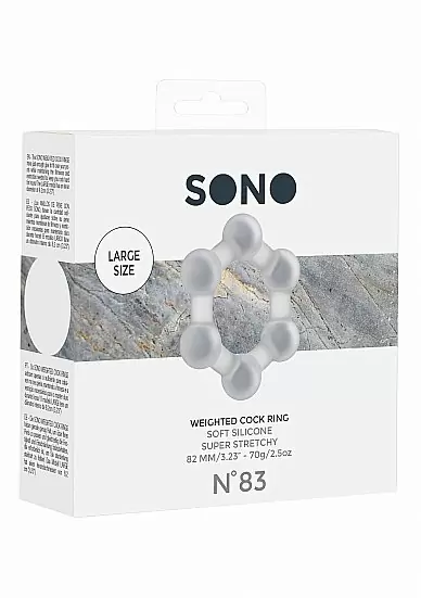 Кольцо на пенис из силикона No. 83 - Weighted Cock Ring - Transparent