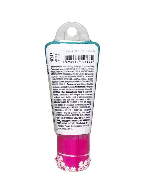 Стимулирующий гель Hot Flowers Raspadinha с охлаждающим эффектом, 15 мл