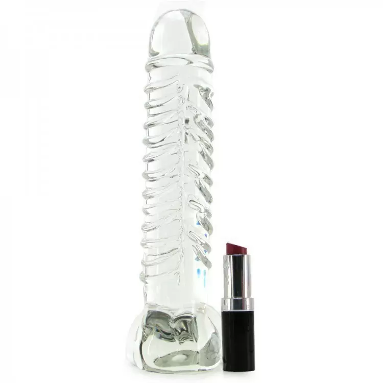 Реалистичный фаллоимитатор Icicles No. 63 из стекла – прозрачный