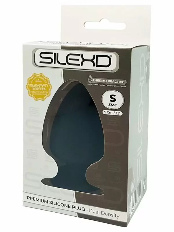 Анальная пробка SILEXD Plug Model 1, 9 см, силикон, черный
