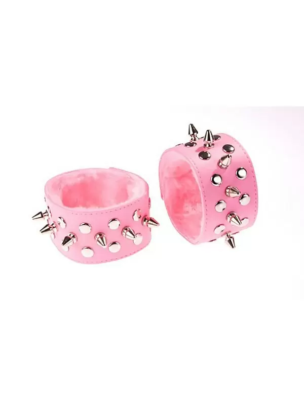 Напульсники Sitabella с шипами – розовый