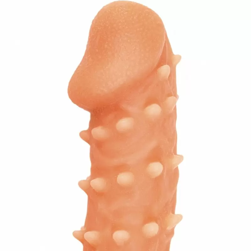 Реалистичная насадка на пенис с бугорками «Cock sleeve» (большая), Kokos
