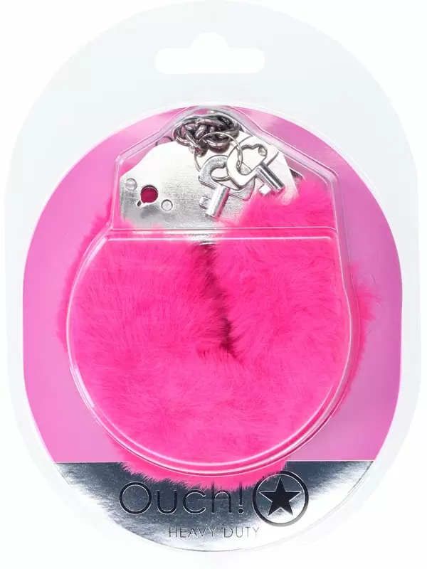 Элегантные наручники Heavy-duty Fluffy Handcuffs, 24,2 см, розовый