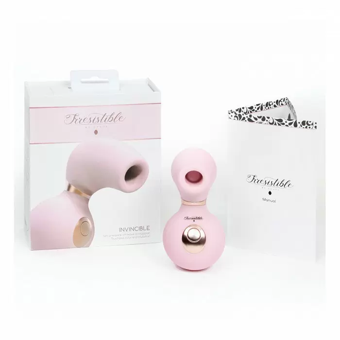 Интенсивный стимулятор клитора Irresistible Invincible Pink, 12 см, силикон, розовый