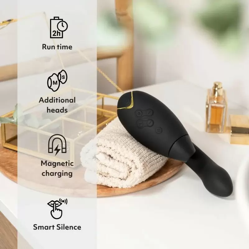 Вибратор для стимуляции клитора и зоны G Womanizer Duo 2 Black