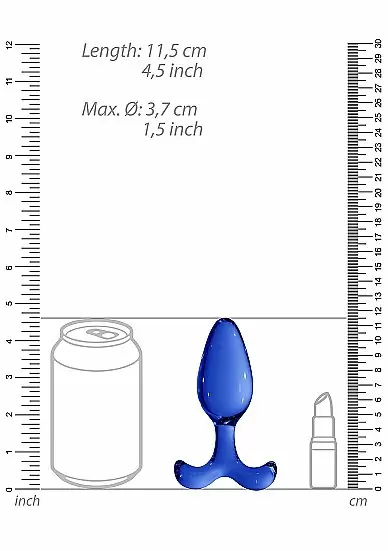 Анальная пробка из стекла Chrystalino Expert				