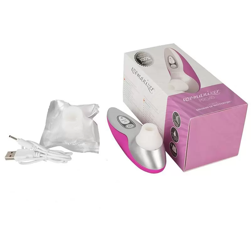 Бесконтактный клиторальный стимулятор Womanizer Pro 40 – пурпурный