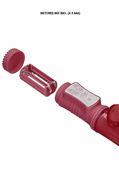 Вибратор кролик Rotating Dolphin - красный