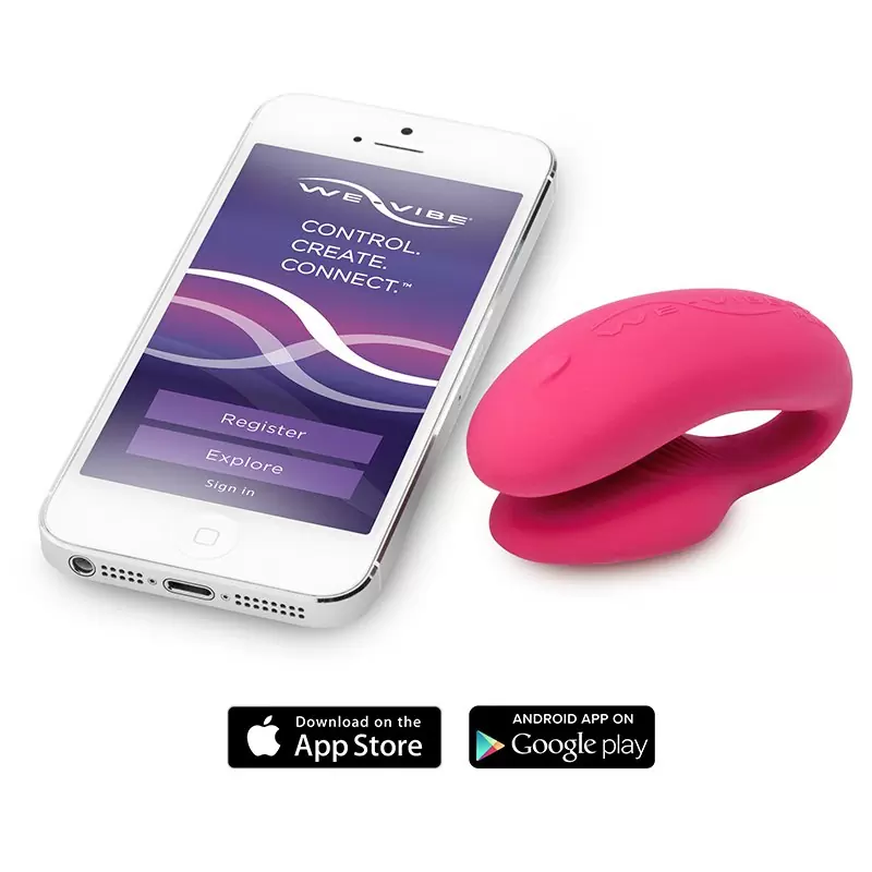 Вибромассажер для пар на радиоуправлении We-Vibe 4 Plus – розовый
