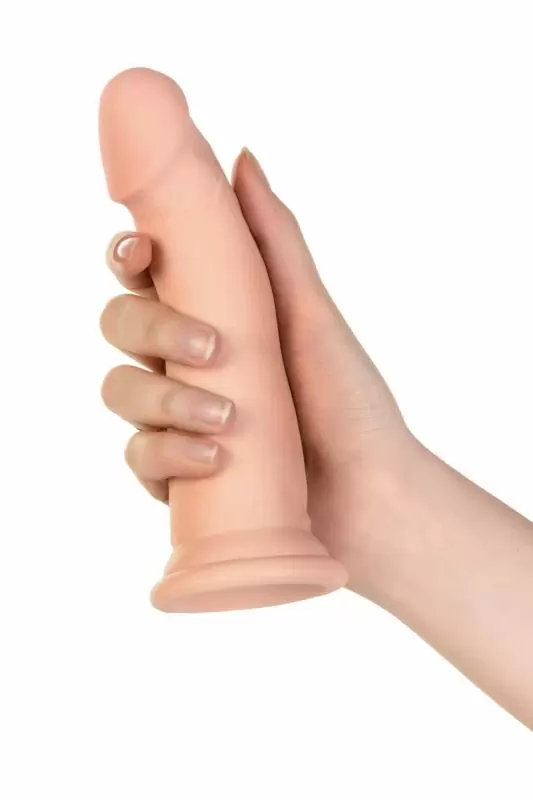 Ротационный реалистичный вибромассажёр на присоске TOYFA RealStick Elite – телесный 