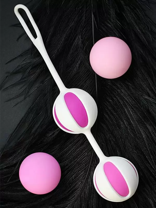 Бархатистые вагинальные шарики Geisha Balls 2 – розовый