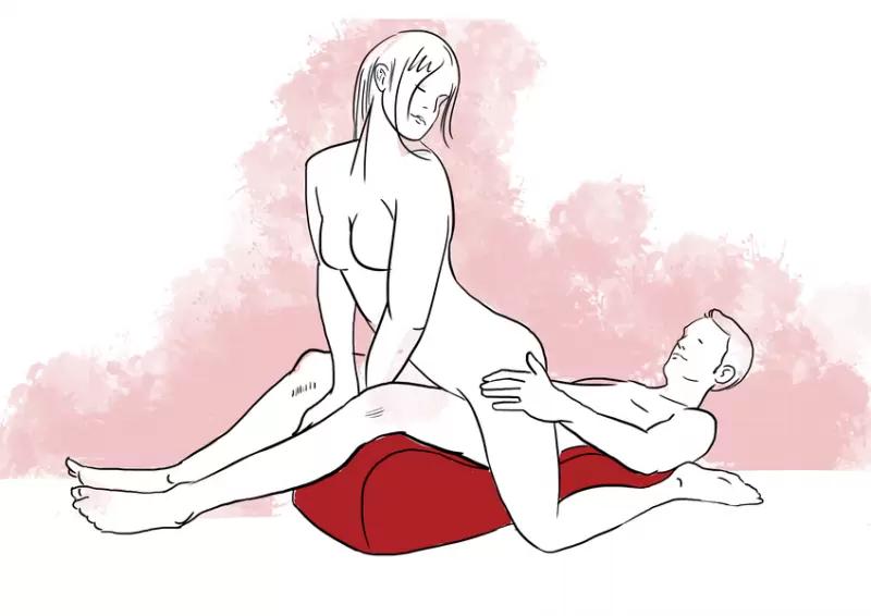 Анатомическая подушка для любви Liberator Retail Hipster - бордовый