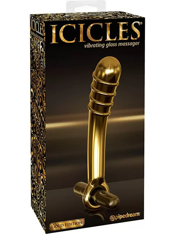 Стимулятор Icicles Gold Edition G05 с вибрацией – золотой