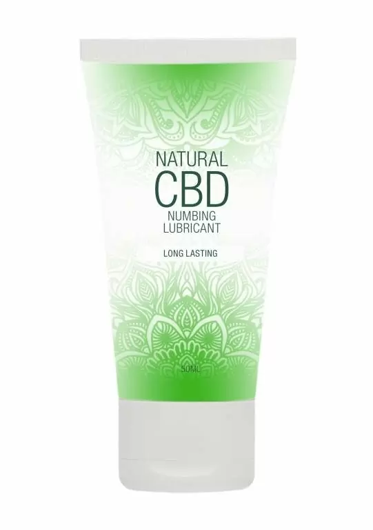 Пролонгирующий лубрикант Shots toys Numbing Natural CBD, увлажняющий, с добавлением каннабидиола, 50 мл