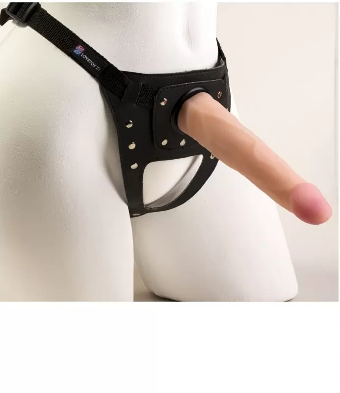 Фаллоимитатор NeoSkin с поясом Harness Medical Technology 18,2 x 3,2 см – телесный