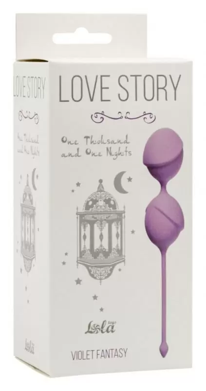 Вагинальные шарики Love Story One Thousand and One Nights - сиреневый