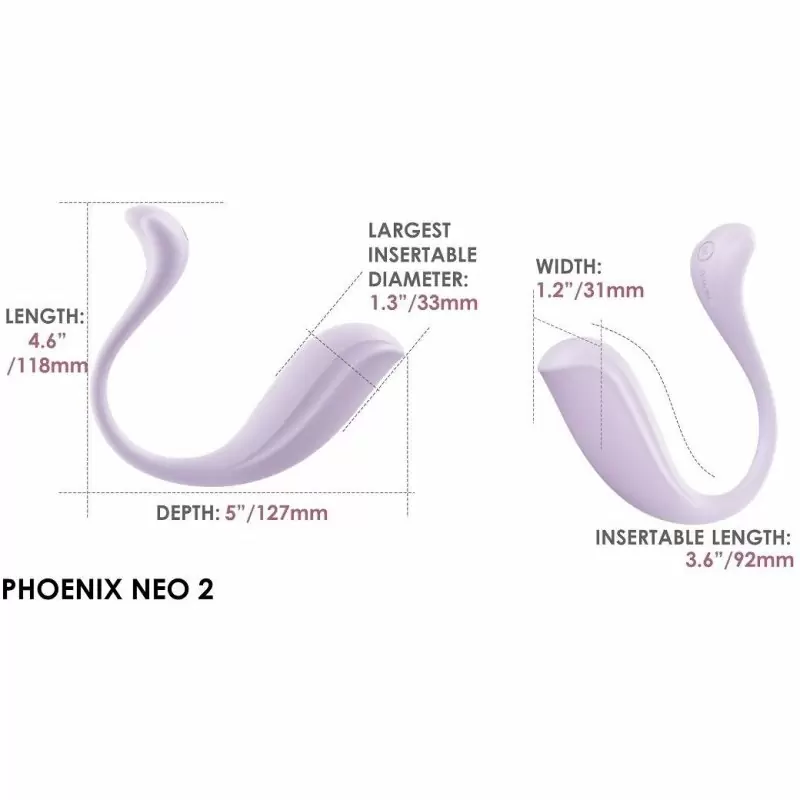 Интерактивный вибромассажер PHOENIX NEO 2 Pastel Lilac