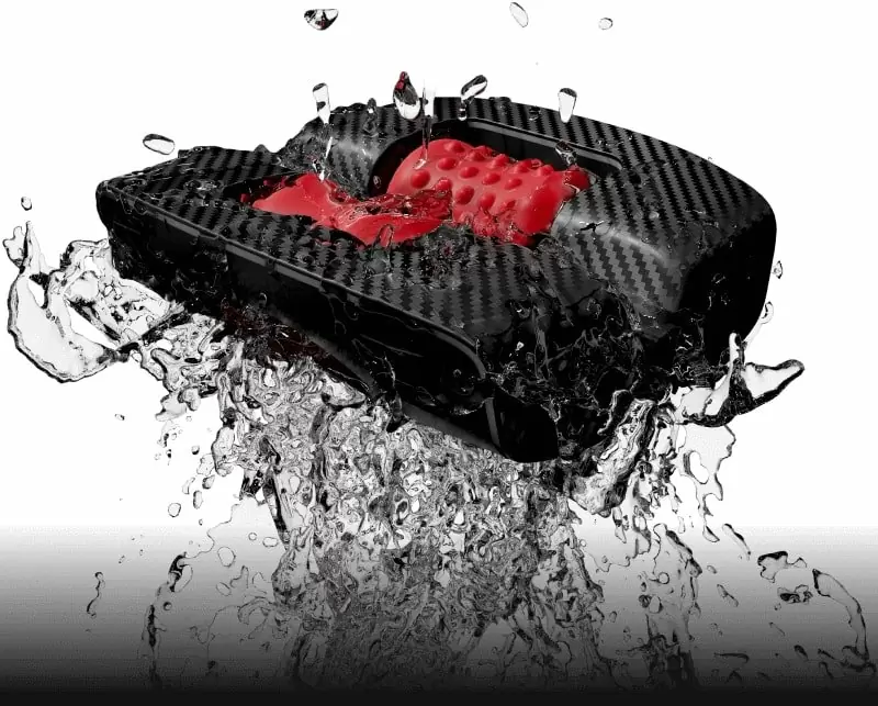 Инновационный симулятор орального секса для мужчин ORCTAN, 19 см, 9 режимов, черный с красным