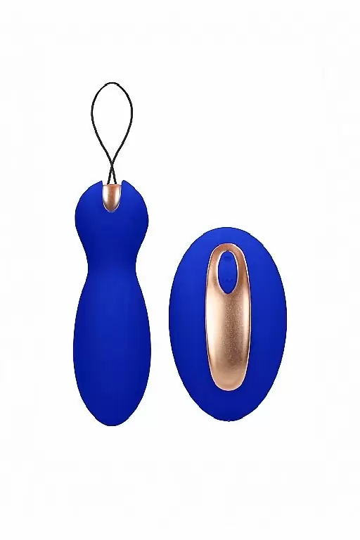 Виброшарики с вибропультом управления Purity (синие)