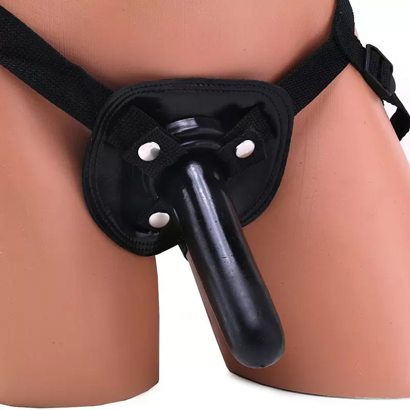 Фаллоимитатор с креплением и бюстгальтер Strap-On & Bra Set – черный	