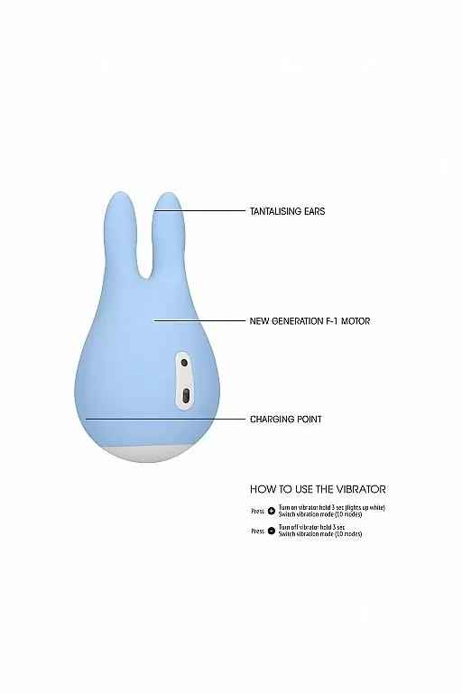 Клиторальный стимулятор Sugar (голубой)