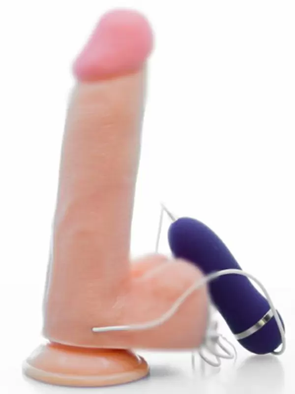 Реалистичный вибратор Real Basic, с проводным пультом, 20 см, 10 режимов, телесный